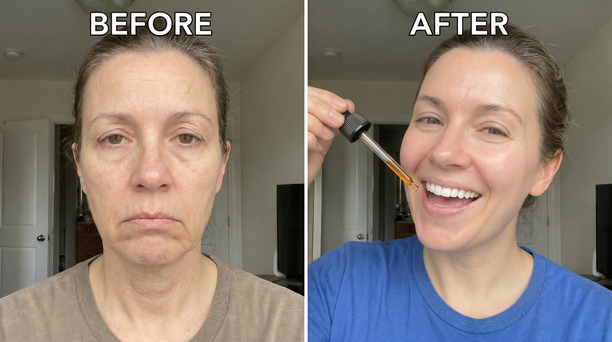 Before and after using Bloomwell