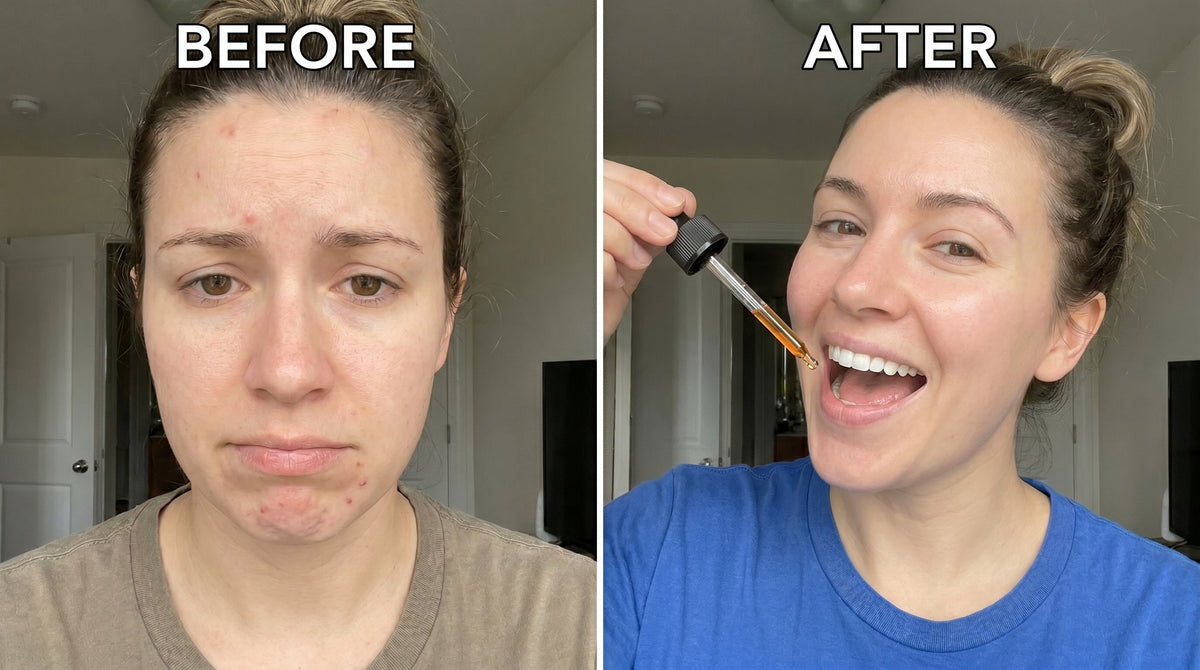 Before and after using Bloomwell
